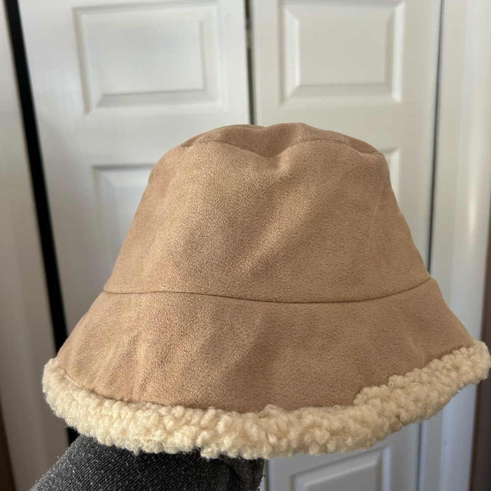 Cozy Tan Kids Bucket Hat